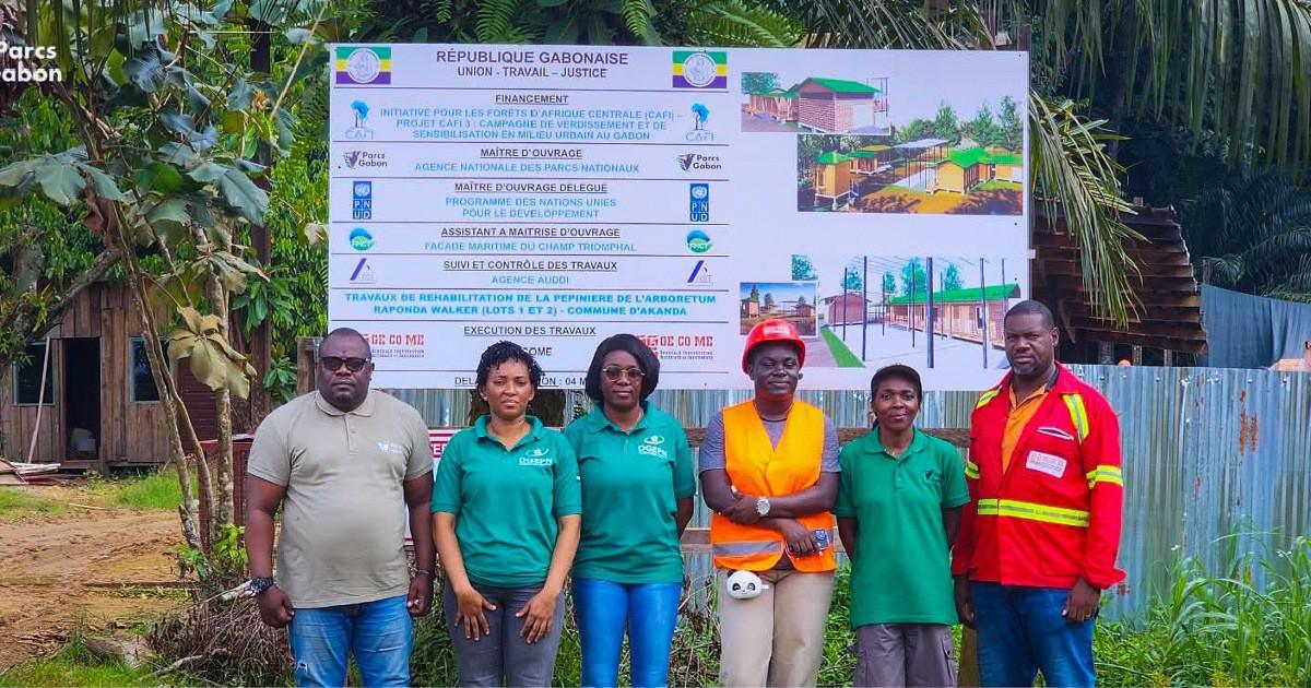 Verdissement urbain : CAFI 3 transforme l’Arboretum Raponda Walker