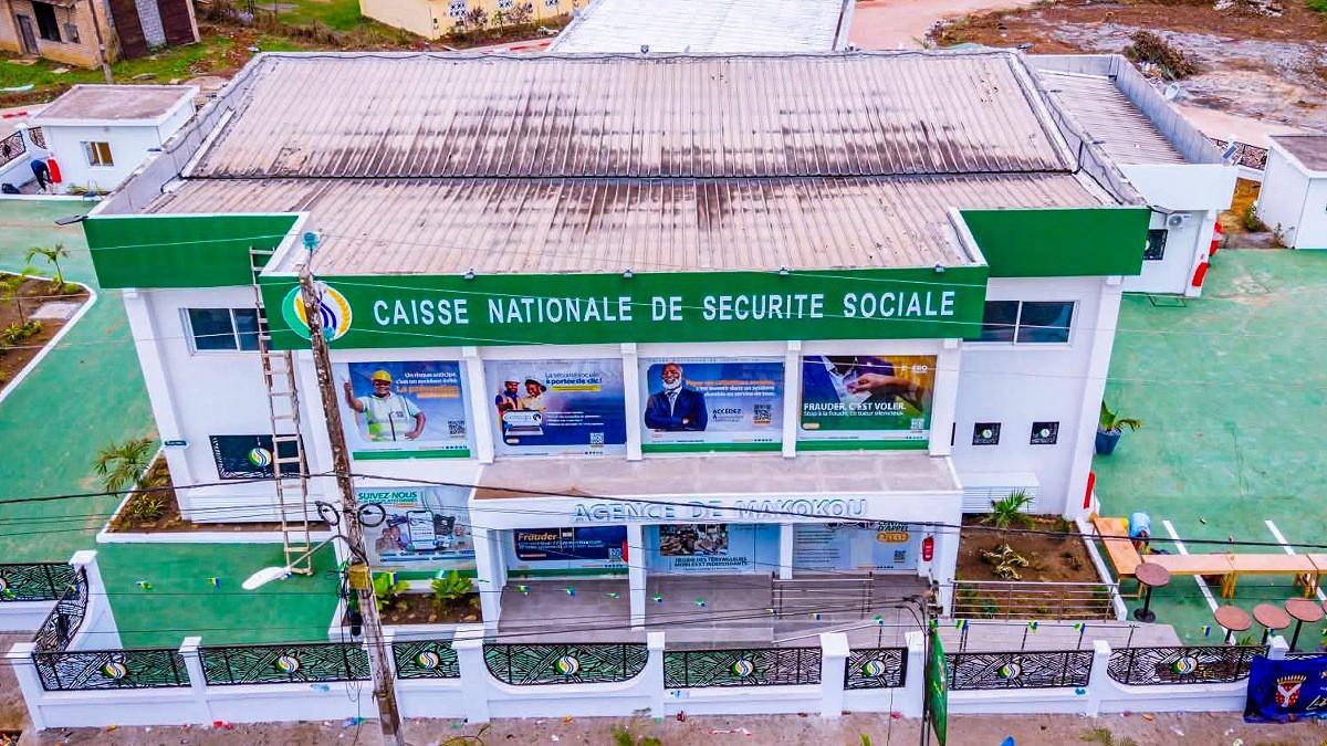Nouveau complexe de la CNSS comprenant l'agence administrative et le centre médico-social à Makokou