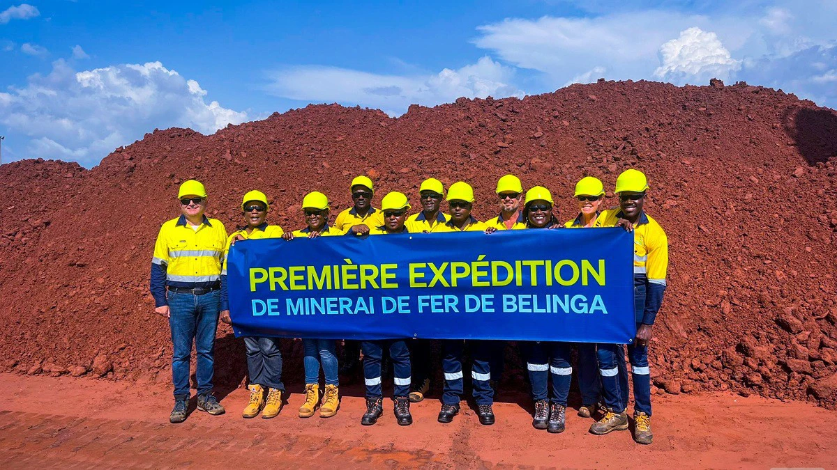 Travaux d exploration miniere sur le gisement de fer de Belinga par Fortescue a Makokou