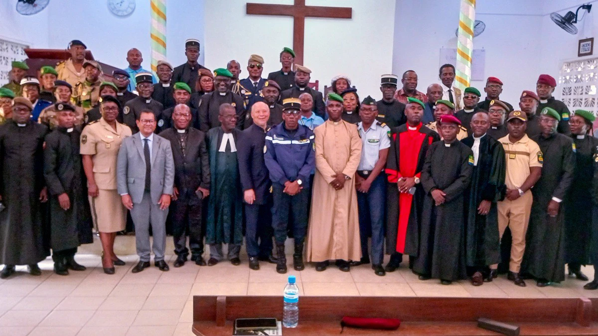 Cérémonie de rentrée pastorale de l'Aumônerie militaire protestante du Gabon à la paroisse d'Okala